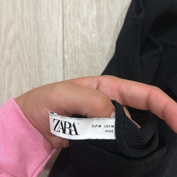 ‼️$10 sale‼️ ZARA Black Ribbed tank top - Picture 6 of 7